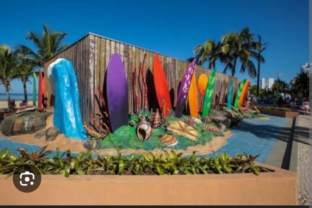 Ape Privilegiado No Centro Da Ocian E A 150M Da Praia E Feirinha, Com Wi-Fi E Garagem ! Praia Grande  Buitenkant foto